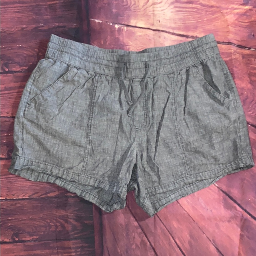 BCG Gray Cargo Shorts with Elastic Waistband